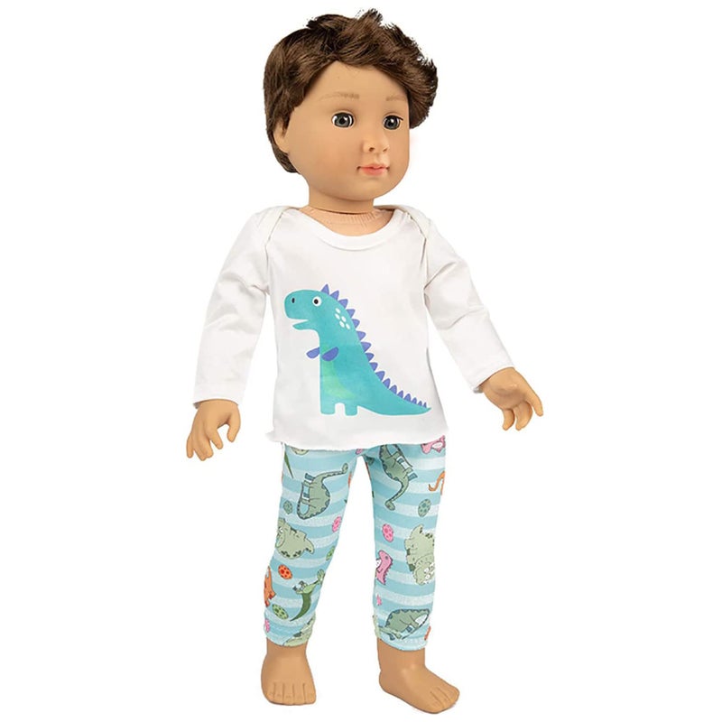 Ecore Fun American 18 Inch Boy Girl Doll Clothes Pajamas Tracksuit for 18" Boys or Girls - Birthday Reward Gift Dolls Outfits for 18 Inch Dolls - Image 3
